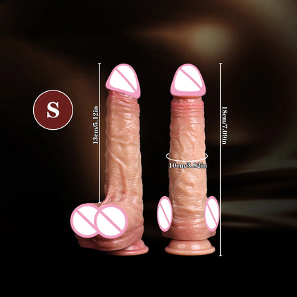 Realistic Dildo Soft Silicone Penis Skin Sliding Foreskin Dick for Women Anal Masturbators Strap-on Penis Dildos Adult Sex Toys