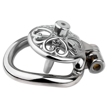 LEZEE Metal Chastity Cage With Urethral Plug Cock Cages Discreet Shipping Sexy Adult Male Penis Ring Metal Cockring Sex Toys