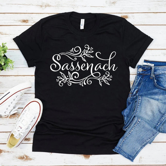 Sassenach Shirt Outlander Book Series T-Shirt Claire Jamie Fraser Shirts Outlander TV Shows Inspired Tee Vintage Tops