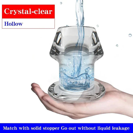 Anal Plug Dilator Hollow Butt Plugs Tunnel Cleaning Expansion Masturbator Shower Enema Prostate Massager Intimate Goods
