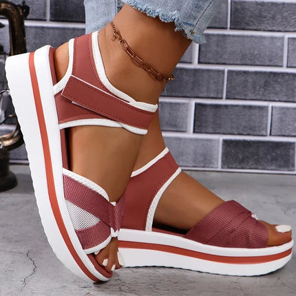 Heels Women's Sandals 2026 Wedge Heel Shoes For Woman Sandals Platform Shoes Summer Women Sandals Heeled Elegant Sandalias Mujer