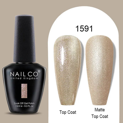 NAILCO Winter Series Color Gel Nail Polish 15ML Semi Permanent Soak Off Gel Varnishes Super Texture Gorgeous Nail Manicure Art