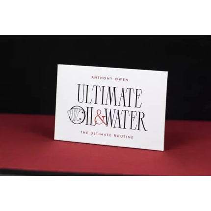 Ultimate Oil and Water by Anthony Owen Card Magic Tricks Close up Magic Street Mentalism Magia Magie Magicians Prop Accessory