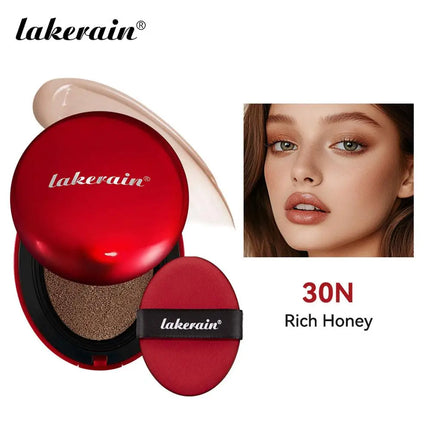 Lakerain Waterproof Air Cushion Foundation Sunscreen Protection Pore Minimizing Effect BB Cream Formula Oil-Control Makeup Base