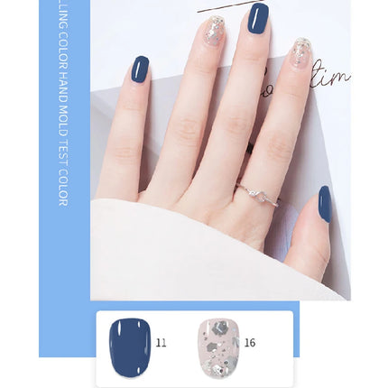 KUDAN Nail Polish Water-based 10ml No-bake Long-lasting Students Children Without Odor Can Tear Nail Art Manicure Tool