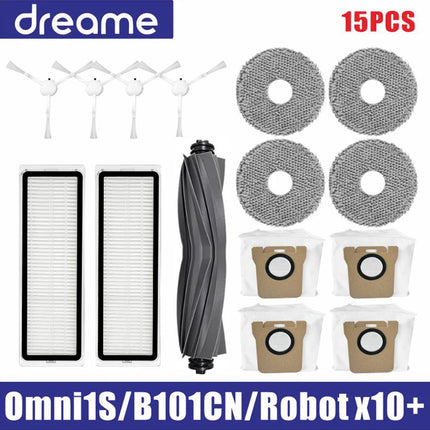 Dreame L10s Ultra / S10 Pro Accessories Mijia Omni 1S B101CN Robot X10+ Robot Vacuum Main Side Brush Filter Mop parts