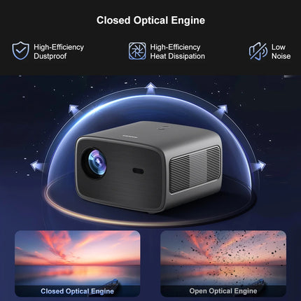 Lenovo X3 4K Projector HDR 10 Decode 1000CVIA Brightness Home Cinema Media Video Full HD with Wifi6 & BT Android Smart TV Beamer
