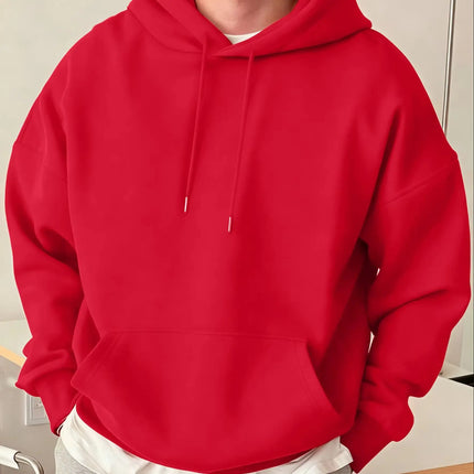 Fashion Solid Sweatshirt Sport Comfy Tracksuit Fleece Autumn Hoodies Man Basics Warm Streetwear Casual Jogging Clothes Unisex