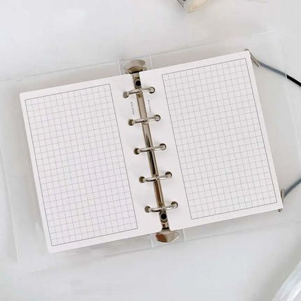 50Sheets M5 A8 Loose-Leaf Notebook Refill Paper 5-hole Line Grid Inner Refill Binder Paper Pages Daily Monthly Weekly Agenda
