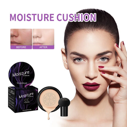 3 Colors Mushroom Head Air Cushion BB Cream Matte Full Coverage Acne Dark Circles Foundation Natural Moisturizing CC Cream