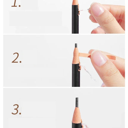 Eyebrow Pencil Waterproof Eyebrow Enhancers Long Lasting Brow Cosmetics Professional Makeup Brow 2mm Ultra-fine Eyebrow Pencil