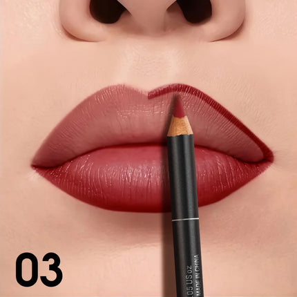 3PCS Silky Matte Lip Liner - Create Defined Contours with Long-Lasting Color, Waterproof & Non-Sticky, Smooth Application