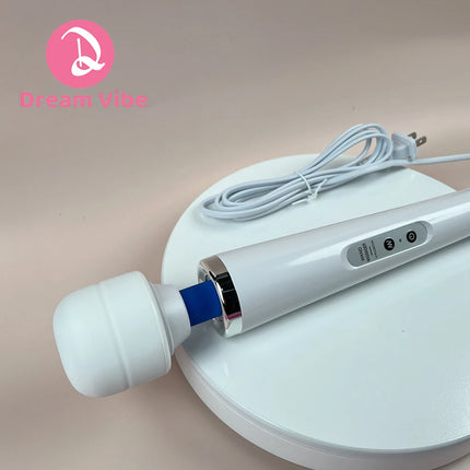 Mega Wand AC Powered Super Strong Vibrator Cabled Wired Powerful Handheld Wand Massager Sex Toy Sports Recovery Muscle Aches