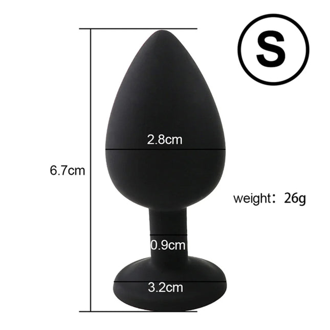Beginner Friendly Silicone Anal Trainer Butt Plug Set S M L Non-Vibrating Prostate Stimulator for Men Women Gay Couples Toys