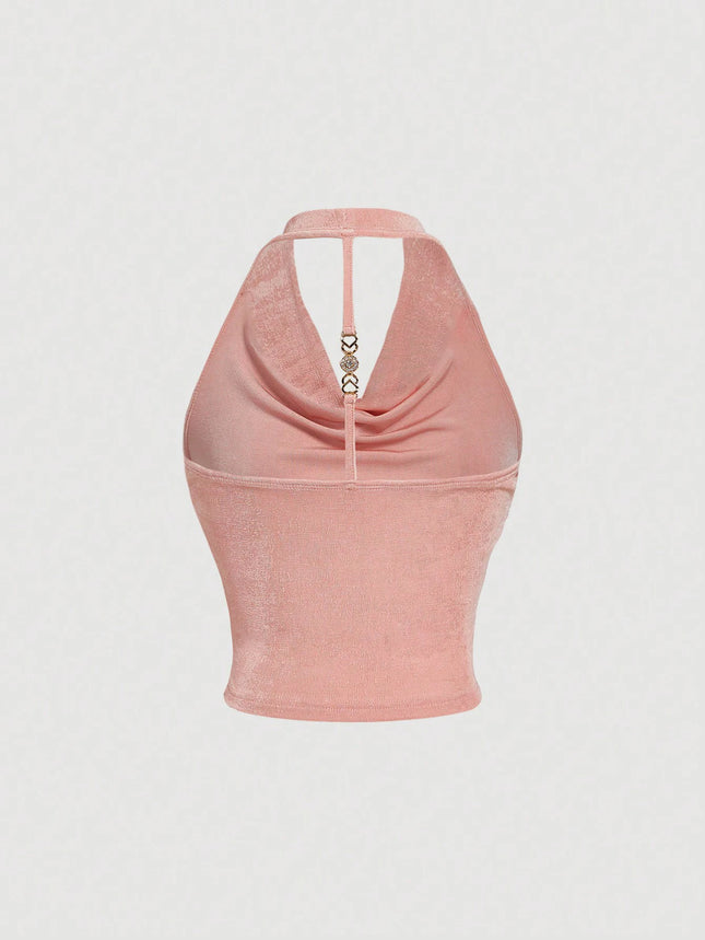 New niche elegant and comfortable halterneck women's vest