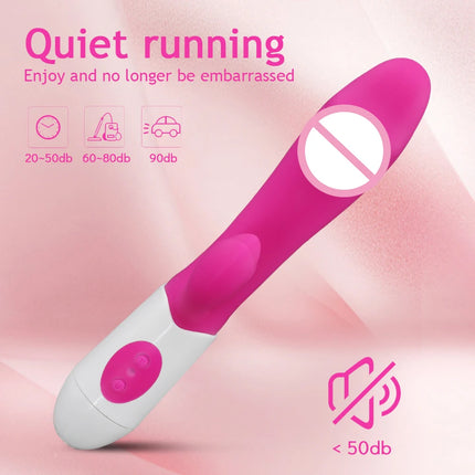 Vibrator Dildo for Women G-Spot Vibrator Clitoral Stimulator Vibrating Wand 10 Mode Rabbit Vibrators Adult Sex Toy for Men Women