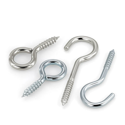 Metal Eyepins Hooks Eyelets Threaded Pendant goat eye closing machine tooth self-tapping screw zinc-plated nickel plating