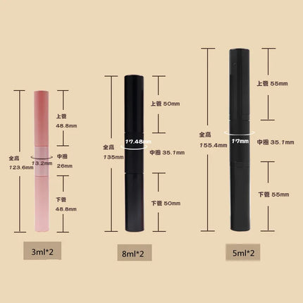 10-100pcs Empty Mascara Tube Double Head DIY Eyeliner Tube Dual-purpose Eyelash Tube Growth Liquid Bottle Cosmetic Container