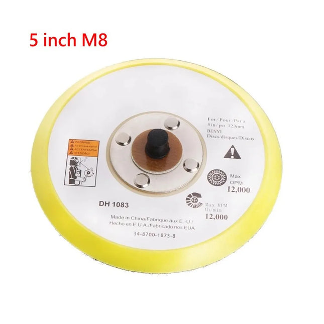 2/3/5 Inch Polishing Sanding Disc M6/M8 Male Thread Backing Pad Sander Polishing Tray For Wood Metal For Grinding Polishing