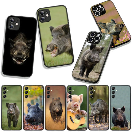 Phone Cover Animal Wild Boar Pig Casing for Xiaomi Redmi Note 14 12 13 ProPlus A4 A3 Pro Plus 12C 13C 14C 5G + Case