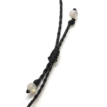 Handmade Braided Macrame Labradorite Crystal Stone Bracelets For Women Girl Natural Spectrolie Weave Adjustable Bracelet Jewelry