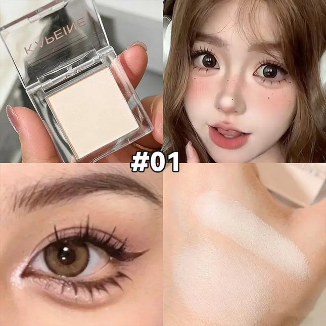 Monochrome Matte Eye Shadow Black White Lasting Eyes Makeup Natural Highlighter Powder For Delicate Eye Contouring Brightens
