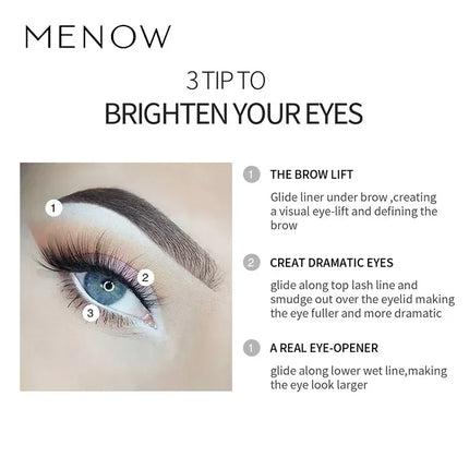 12PCS/Set White Matte Eyeliner Pencil Highlighter Silkworm Pencil 3-IN-1 Non-Smudging Longlasting Waterproof Eye Makeup