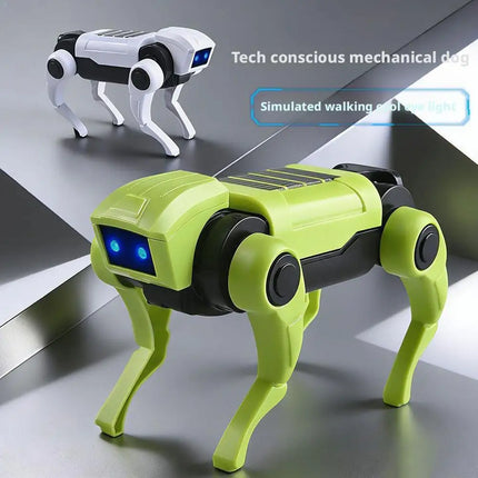 Mechanical Dog Toy Children's DIY Assembly Electric Bionic Robot Science Teaching Small Toy For Boys Kids Gift