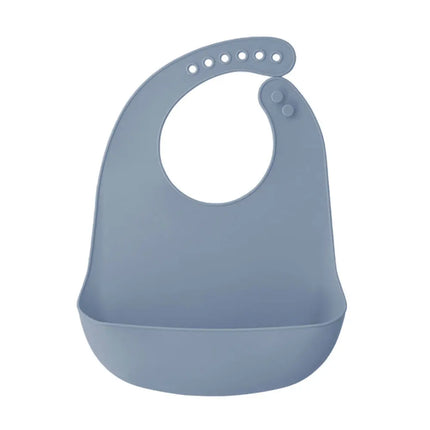 Silicone world Waterproof Silicone Bibs Baby Kids Stuff Kids Bib Aprons Girl Boy Adjustable Soft Silicone Bib Baby Feeding Stuff