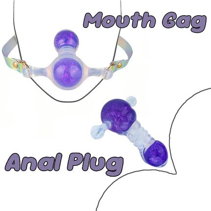 NNSX Silicone Mouth Gag with Adjustable Straps Breathable Ball Gag Deep Throat BDSM Adults Game Bondage Sex Toy For Women Men