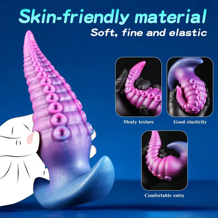 Wearable Anal Plug Octopus Dildo G-Spot Stimulation Wear Butt Plug Fake Dildo Mini Buttplug Analplug For Women Men