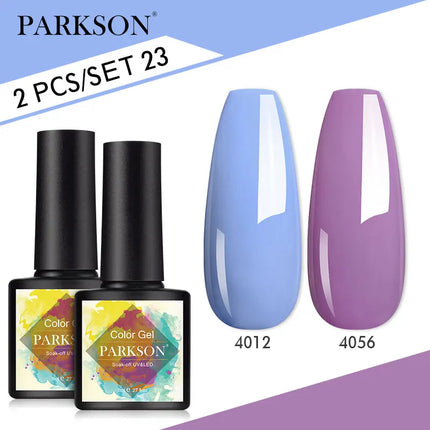 Parkson 2/3pcs Matte Top Coat Gel Nail Polish Kit Base Top Coat Set UV LED Nail Art Manicure Polish Primer Soak Off Nail Gel Set