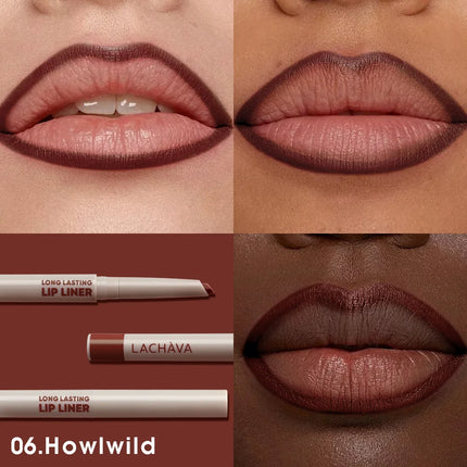 1pc Matte lip liner pen, long-lasting water and sweat resistant, twisted design - easy to apply, suitable for all skin types
