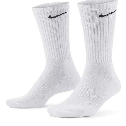 Nike Everyday Cushion Crew Logo Running Crew Socks Unisex Combo Pack White SX7664-100