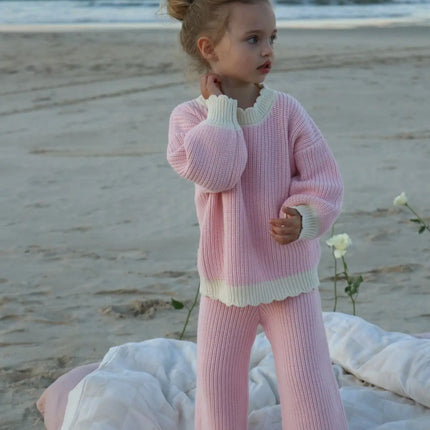 2025 New Style Baby Girl Children Clothes Boy and Girl Fashion and Comfortable Long Sleeve and Pants Casual Two Piece Set