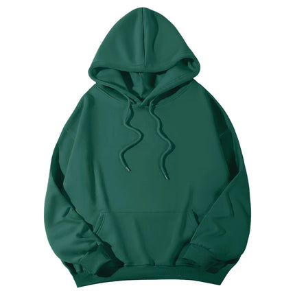 2026 New spring women Fleece Hoodie Solid Color Hooded Korean Fashion Women's Hooded Sports Sweater Casual Loose Pullover Hoodie