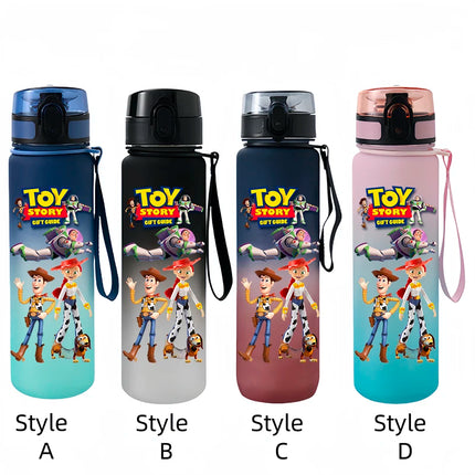 Toy Story Cartoon Drinking Glasses Woody Portable Cup Outdoor Sports Water Bottle Drinking Cup Cartoon Plastic Frosted Kettle