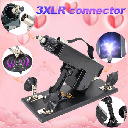 FREDORCH Sex Machine for Woman Adjustable Masturbating Pumping with 3XLR Accessories Sex Gun Love Machine for Men Adult Toys