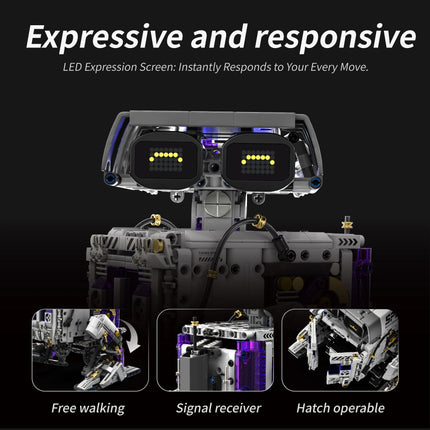 DIY Assembly Bipedal Robot Building Blocks STEM Toys Programmable Remote Control Model Gift Kids Boys Girls Top Set Best