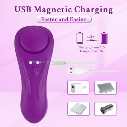 Wearable Clitoris Vibrator Women Panties Vibrator APP Remote Control Clit Stimulator Magnetic Anti-detachment Sex Toy for Women
