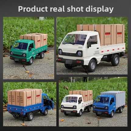 Spray Acousto-optic Remote Control Car Simulation Double Door Micro Card Drift Car Bread Truck Children's Toy Car