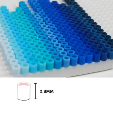 Yantjouet 2.6mm Mini Beads 221colors 1000 per color Iron Beads with Colorful Sticker Pixel Art DIY Gift