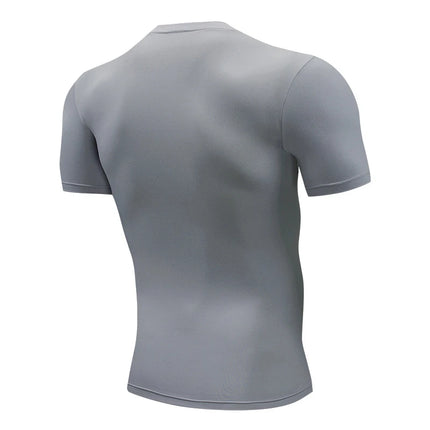 Men's Running Compression Tshirts Quick Dry Soccer Jersey Fitness Tight Sportswear Gym Sport Short Sleeve Shirt Breathable