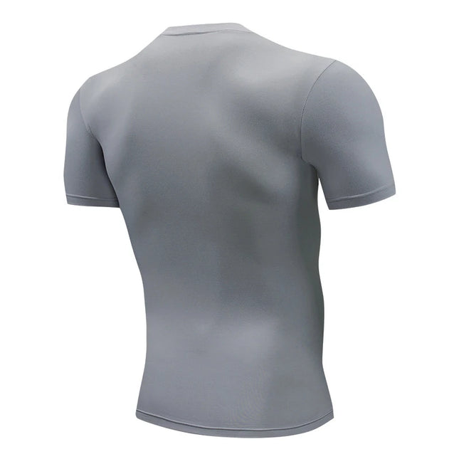 Men's Running Compression Tshirts Quick Dry Soccer Jersey Fitness Tight Sportswear Gym Sport Short Sleeve Shirt Breathable