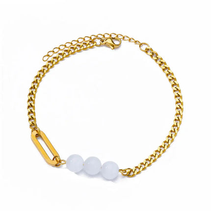 Colorful Boho Drops Anklets For Women Gold Color Stainless Steel Geometric Anklet Luxury Wedding Aesthetic Summer Jewelry Gift