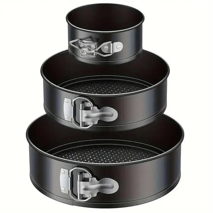 Springform Pan, Nonstick Leakproof 3pcs (4"/7"/9") Round Cake Home Baking, Cheesecake Mold, Springform Design, Nonstick Coating,