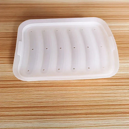 Sausage Maker Mould 6 Grids Silicone DIY Ham Hot Dog Making Moulds With Lid Kitchen Household Sausages Cake Baking Tools Molds