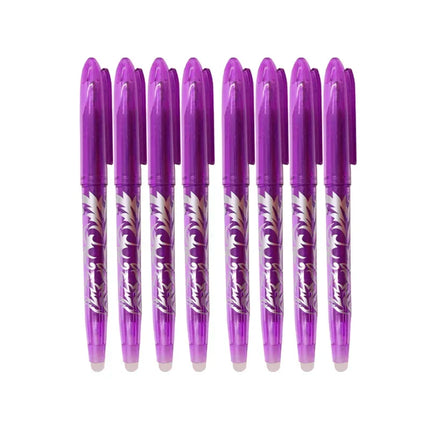 8/4pcs Erasable Gel Pen  Multi-Color0.5mm Tip Painting Writing Drawing School Black Blue Red Pink Orange Green Purple Light Blue