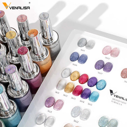 10ml*1pc Venalisa Nail Gel Polish Hema Free TPO Free Color Diamond Sparkle Magnet 10DCat Eye Gel Soak Off UV LED Varnish Gel Kit