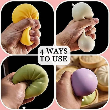 Giant Dumpling Squishy Toys Anxiety Relief Fidget Toy Simulation Food Steamed Stuffed Bun Soft Squeeze Decompression Dough Toy